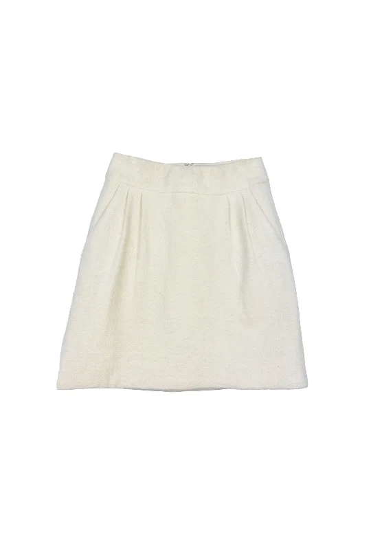 Maggie Mini Skirt - Oatmeal Wave