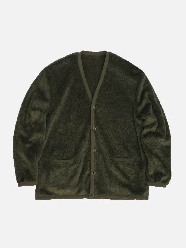 Polartec® Fleece Cardigan - OLIVE