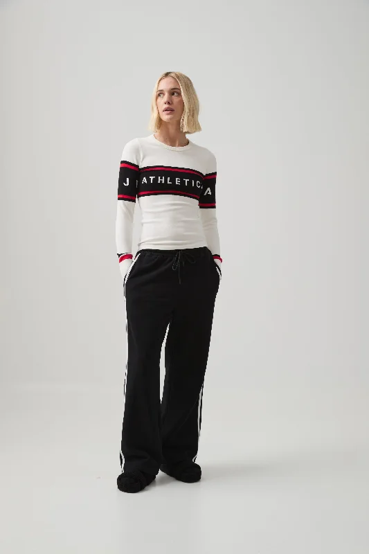 Long Sleeve Logo Knit Top 407