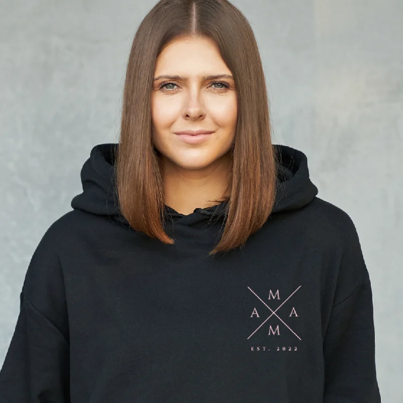 Mama Cross, Unisex Hoodie, Datum personalisierbar - Premium Unisex Hoodie