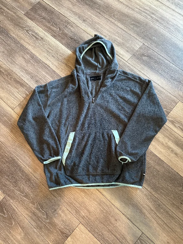 Sweatshirt Hoodie By Clothes Mentor In Grey, Size: L