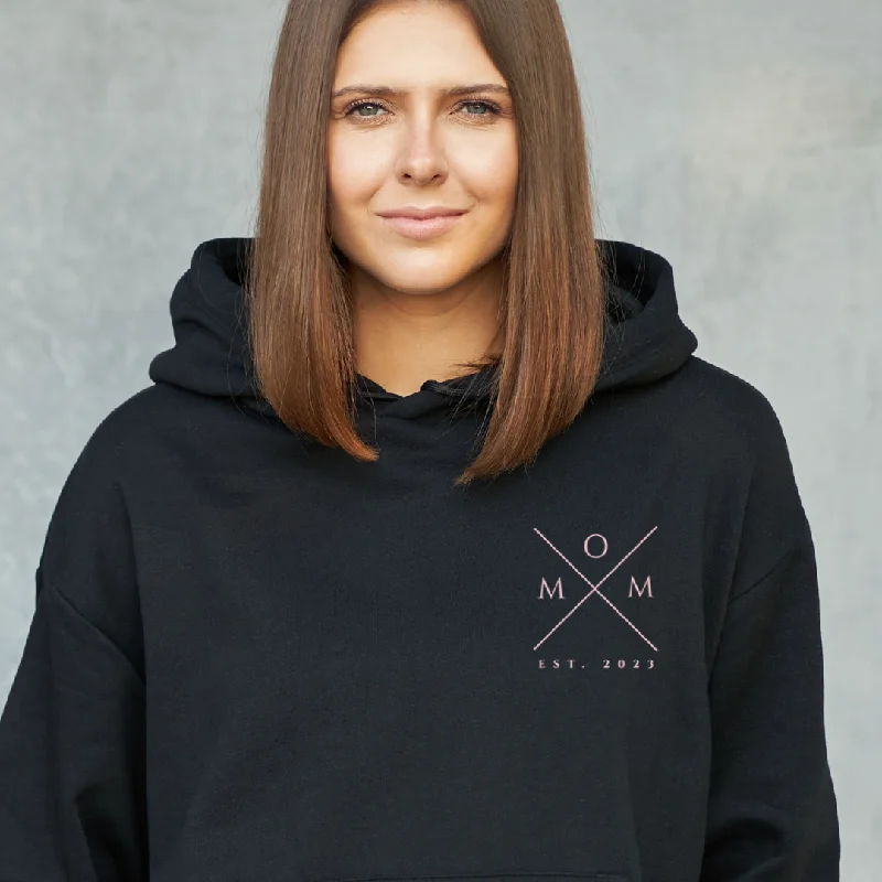 MOM Cross, Datum personalisierbar - Premium Unisex Hoodie