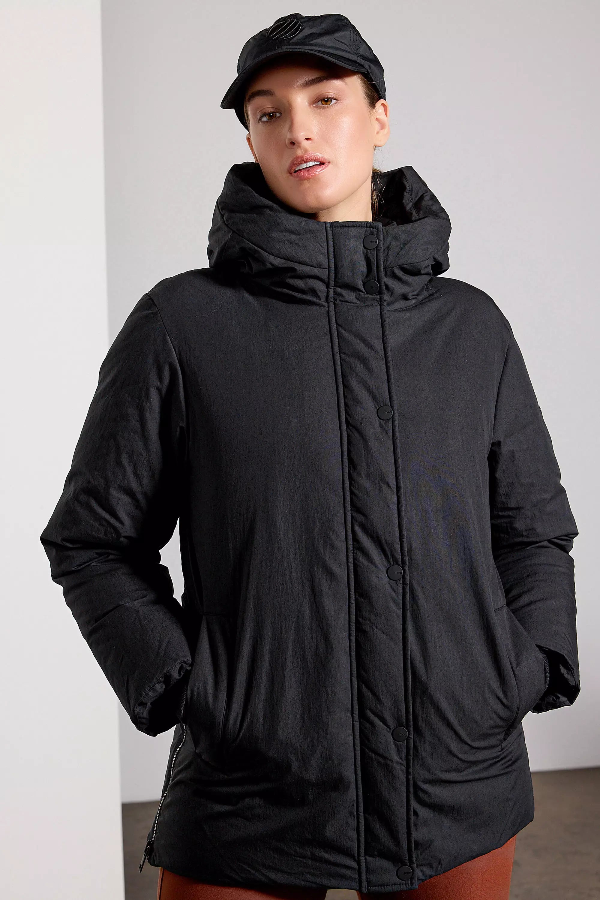 RDS Down Hip-Length Puffer - Black