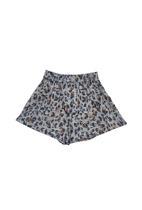 Buru x Val Everyday Shorts - Navy Cheetah