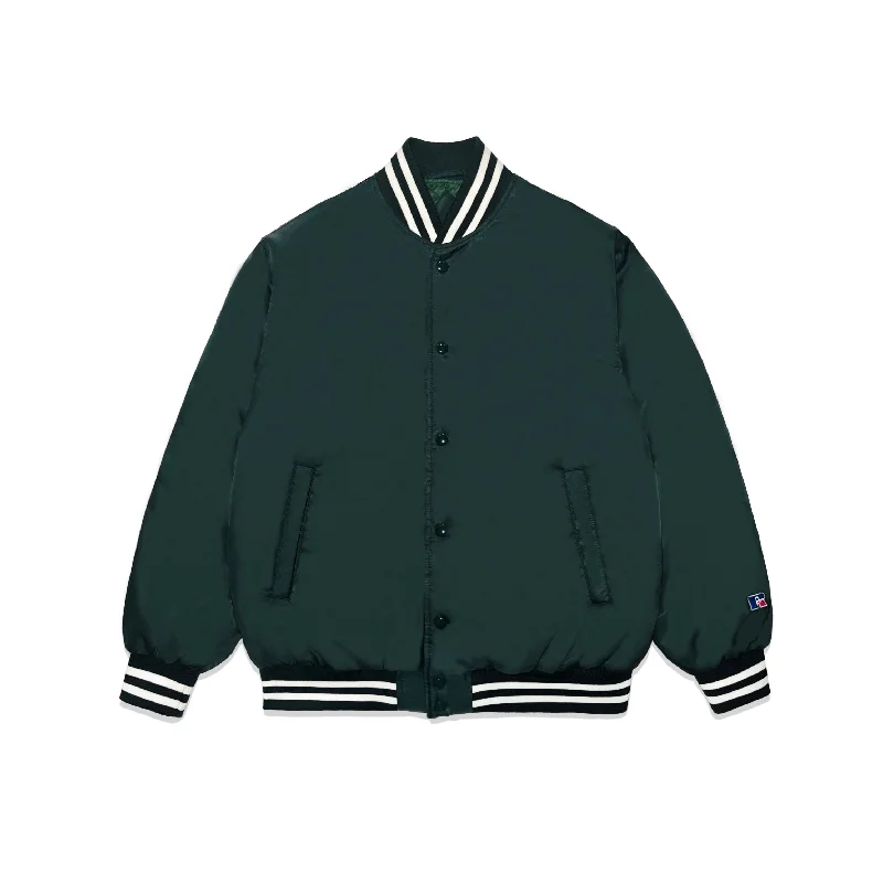 Nylon Varsity Baseball Jacket ＜RC-22731＞GREEN