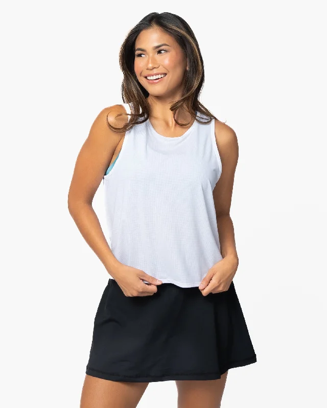 Breathetech Open Back Tank - White