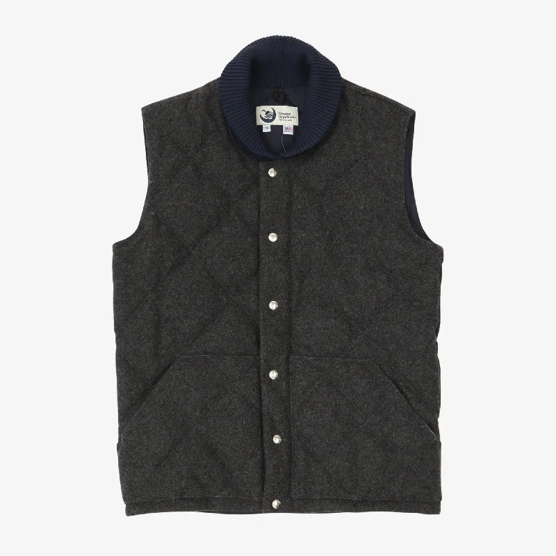 Quilted Wool Vest