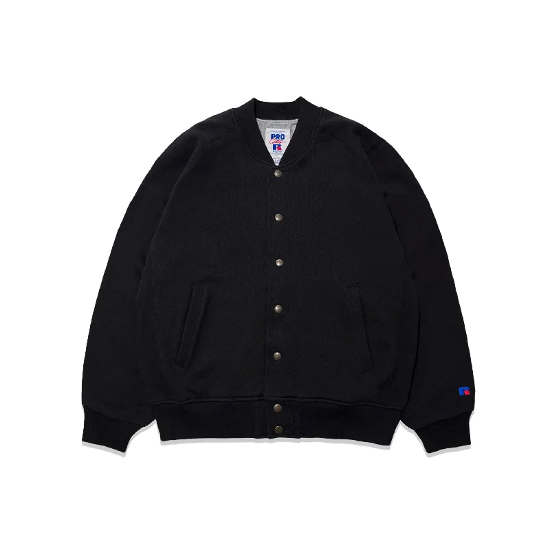 Pro Cotton Sweat Button up Jacket ＜RC-22702＞BLACK