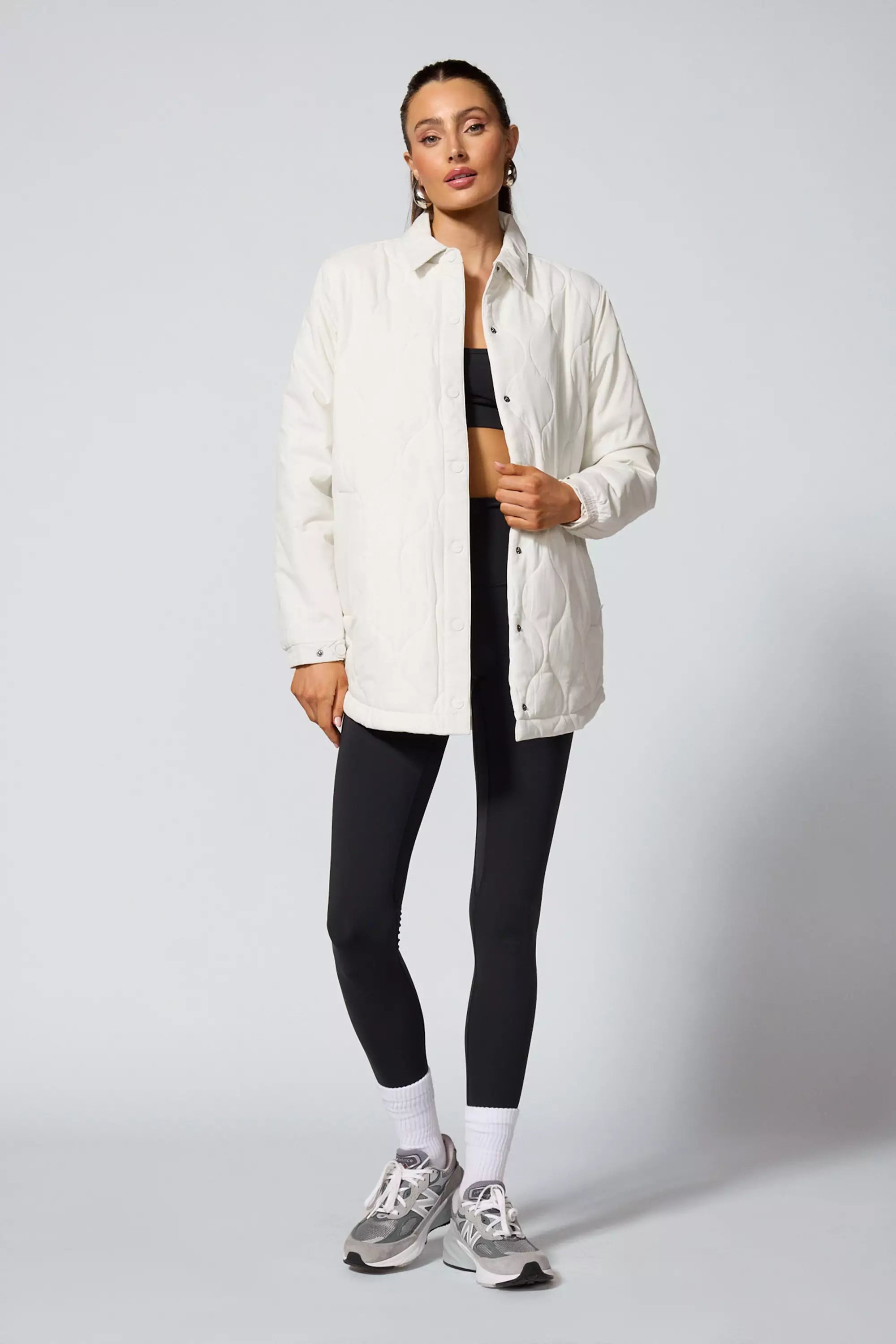 Fascinate Shirt Jacket - Pristine