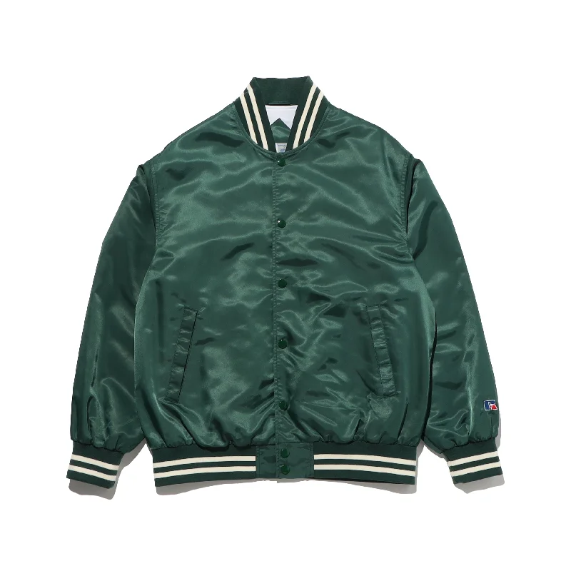 Nylon Varsity Light Jacket. ＜RJ-23008＞GREEN