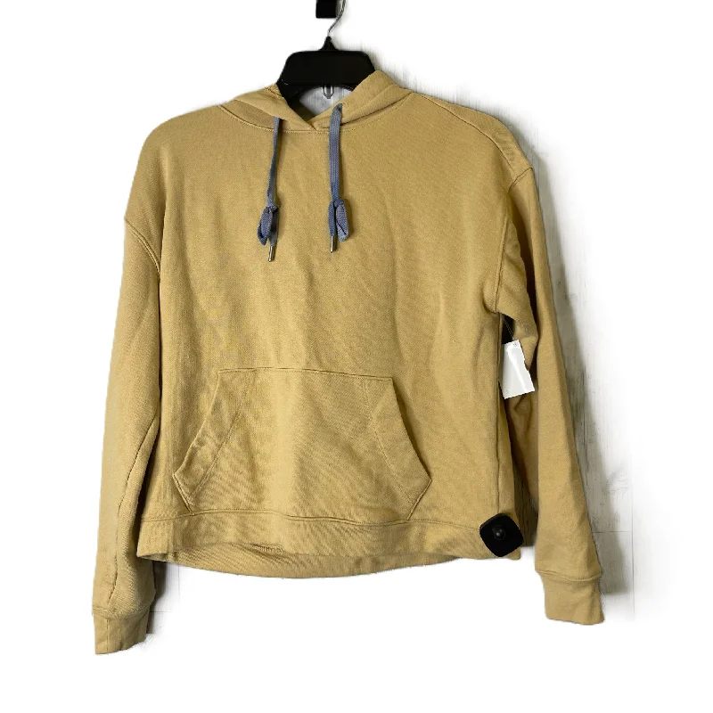 Sweatshirt Hoodie By Madewell In Yellow, Size: S