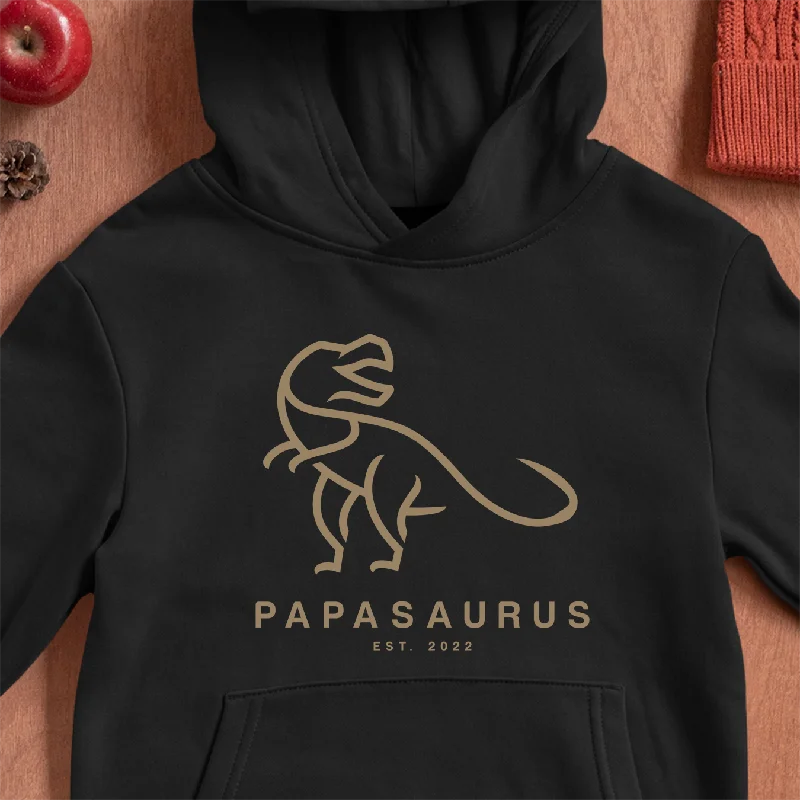 Papasaurus Hoodie - Datum personalisierbar