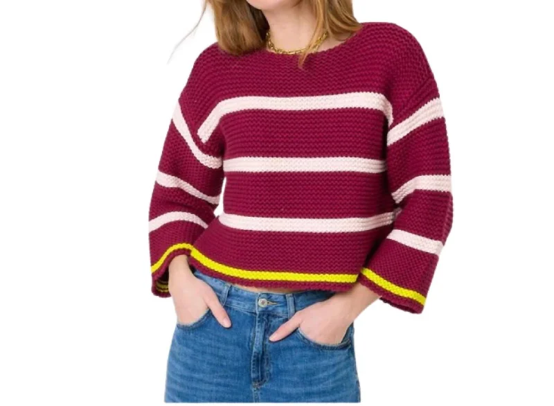 Sweater In Burgundy