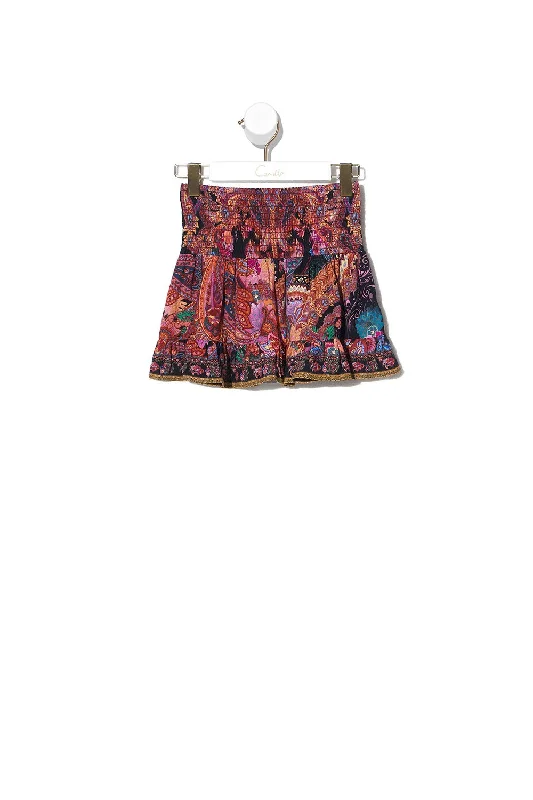 KIDS SHIRRING WAIST SKIRT 4-10 MAYFAIR MARY