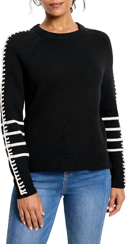 Dashing Down Sweater In Black Onyx