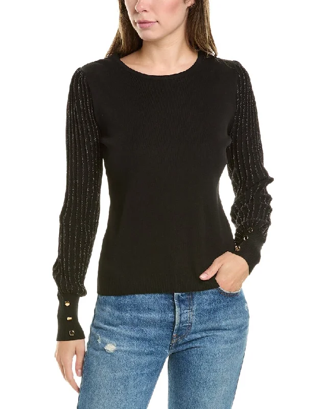 Nanette Nanette Lepore Pleated Sleeve Sweater