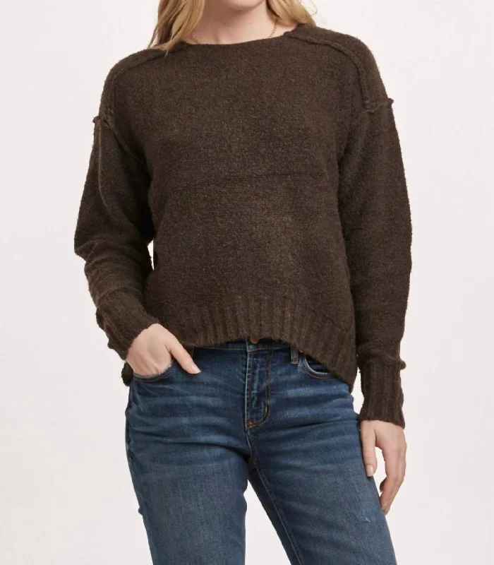 Jenna Sweater In Dark Charcoal