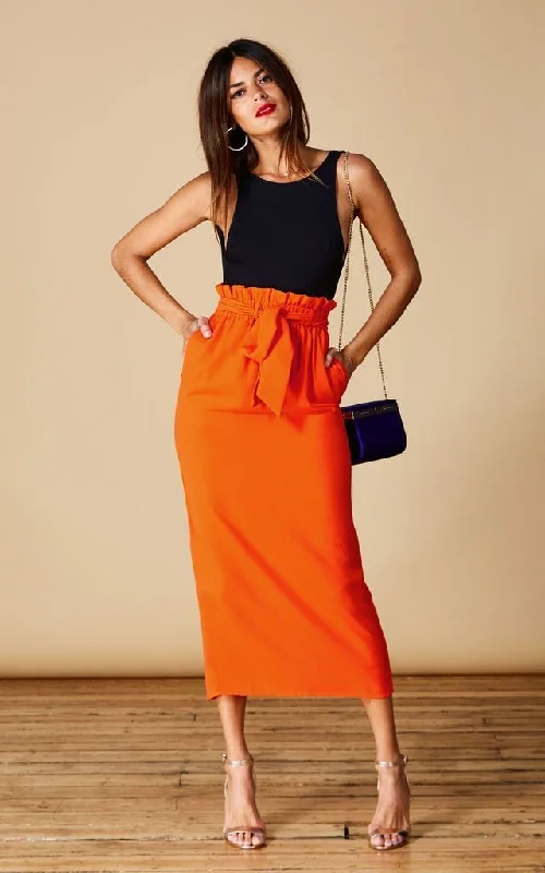 Willow Skirt In Sunshine Orange