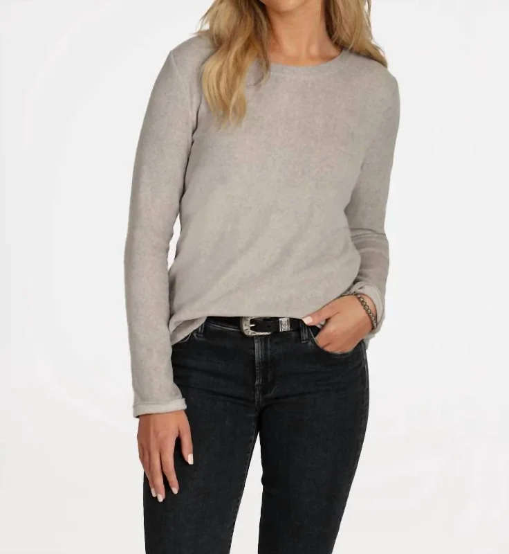 Coco Fleece Sweater In Heather