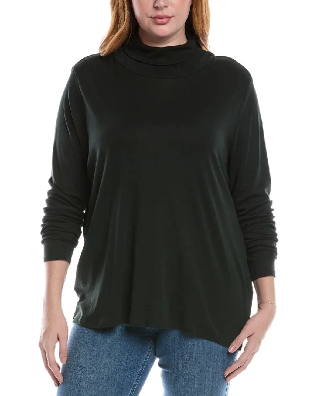 EILEEN FISHER Scrunch Neck Top