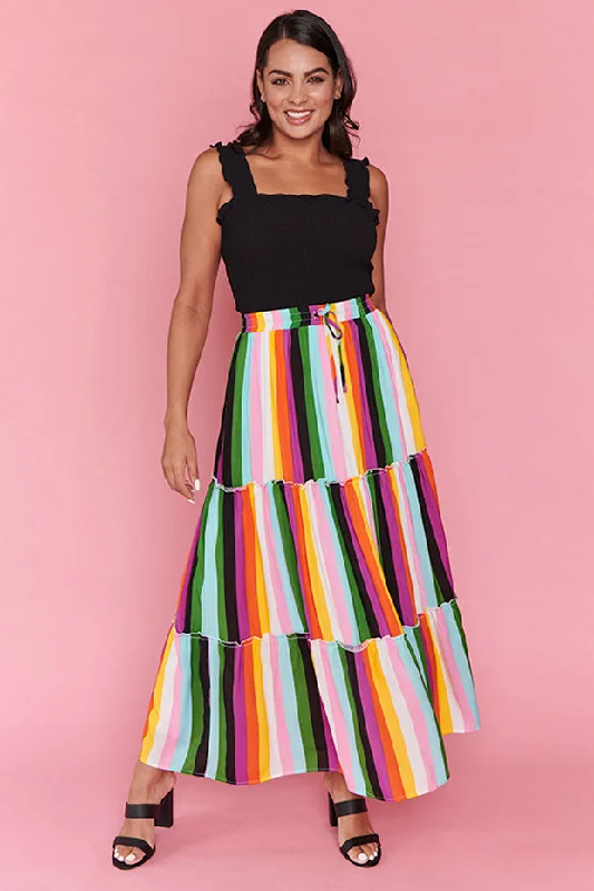 Kade New York Stripe Skirt