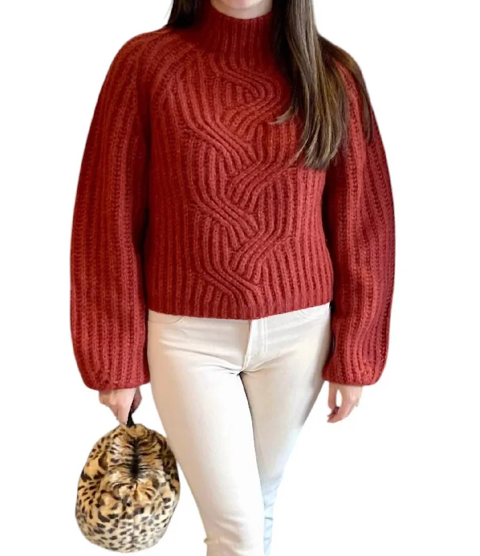 Gemma Sweater In Chili Jam