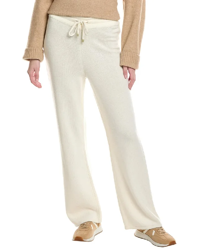 Anne Klein Wide Leg Wool & Cashmere-Blend Sweater Pant