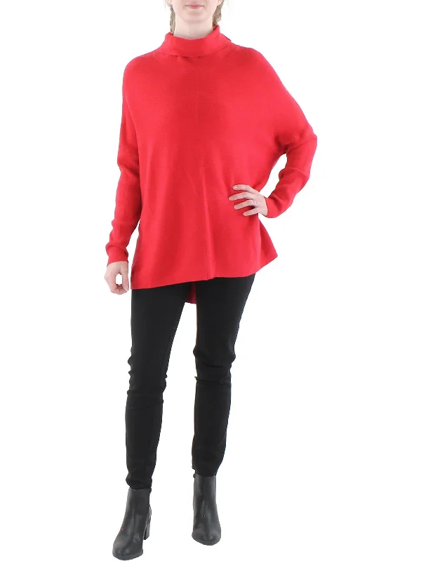 Womens Mock Neck Knit Pullover Sweater