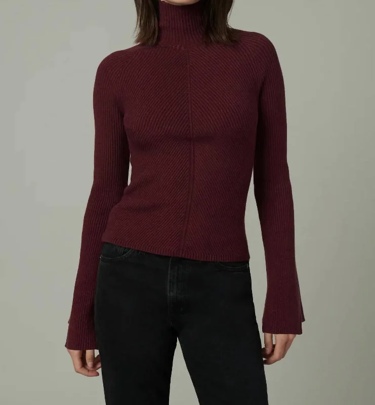 Palmer Sweater In Vineyard Wine