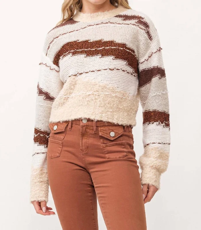 Gabriela Sweater In Toasted Gingerbread