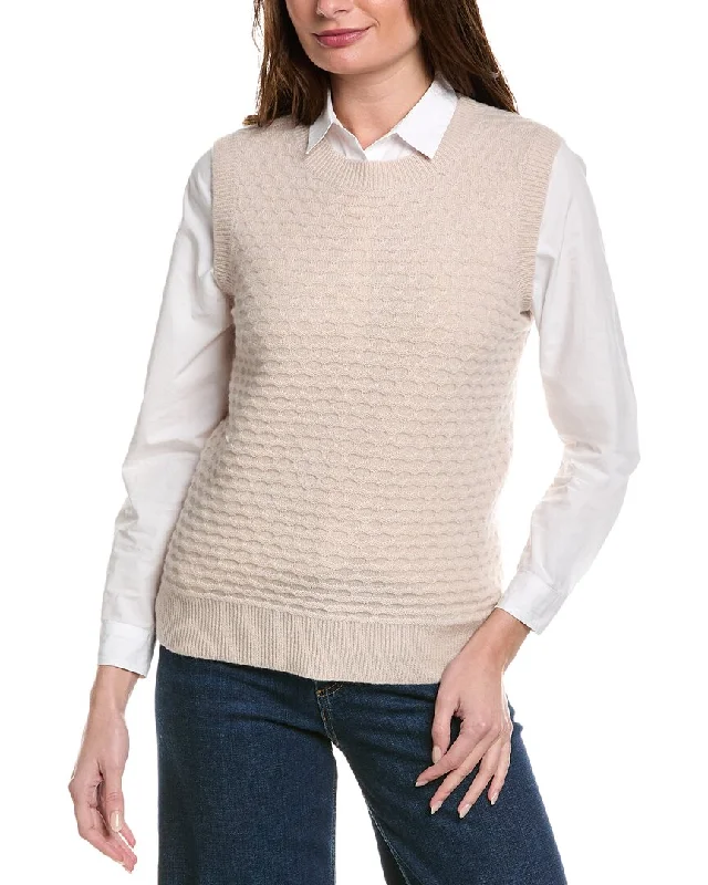 Sail to Sable Textured Wool Sweater Vest