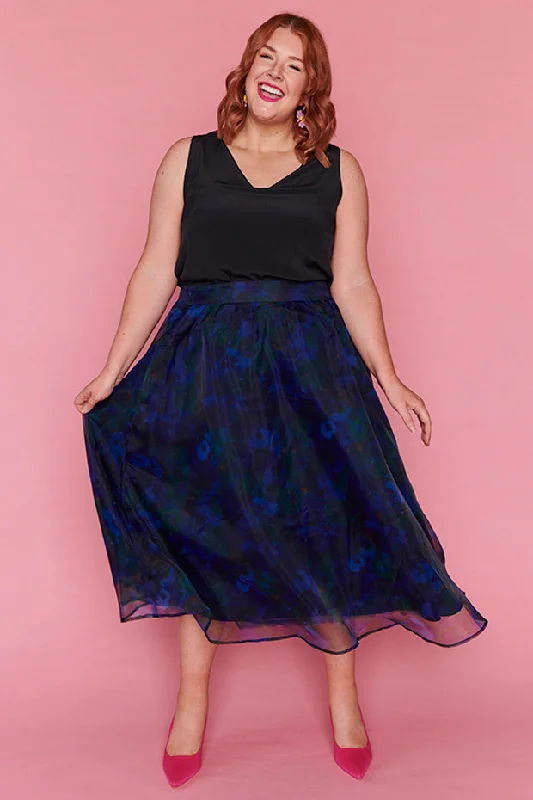 Milan Midnight Garden Party Skirt