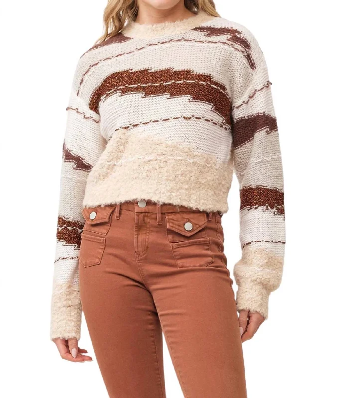 Gabriela Sweater In Toasted Gingerbread