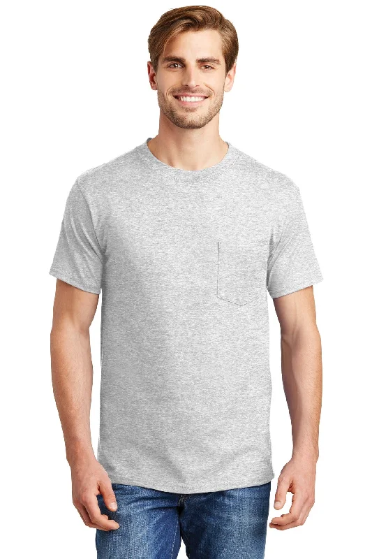 Hanes Beefy-T - 100% Cotton T-Shirt with Pocket. 5190