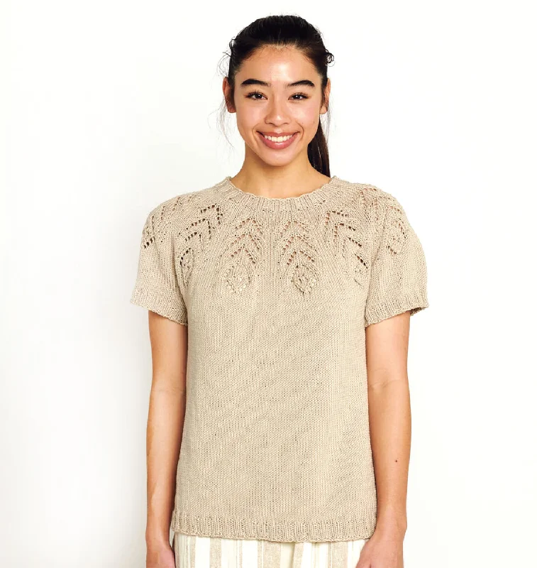 Nice and Lacy Yoke Knit Tee