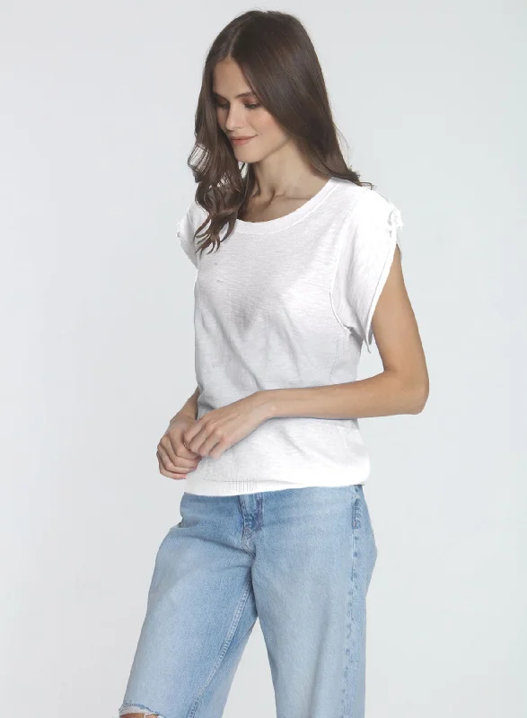 Darya Tie Tee - White