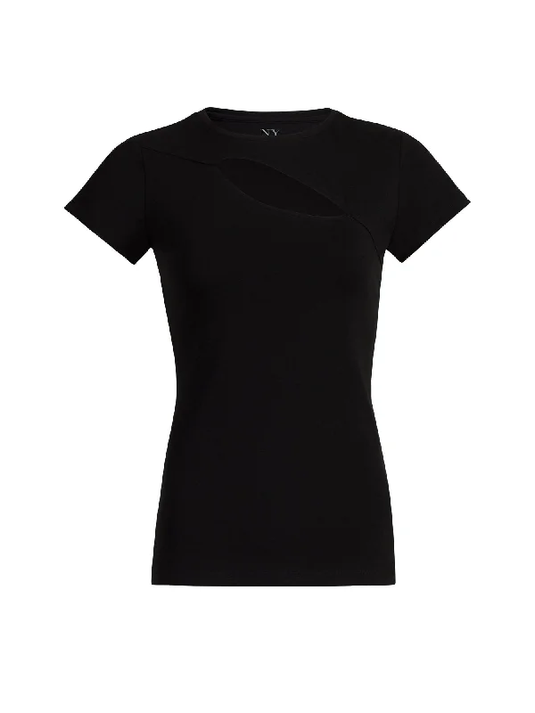 Manhattan Asymmetrical Cutout Tee