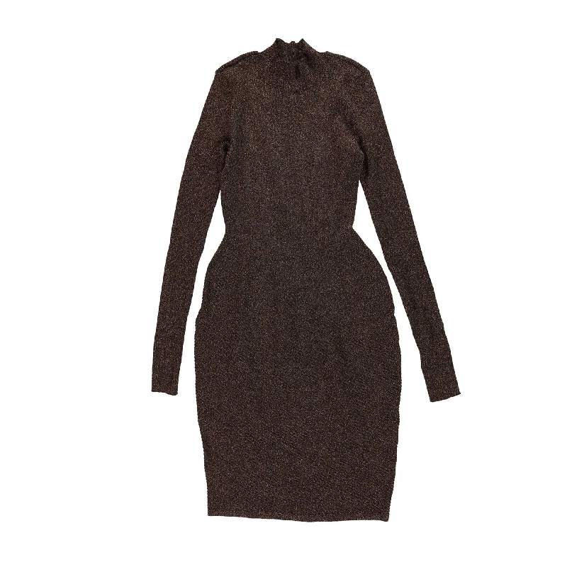 Bar Iii Womens Metallic Sweater Dress