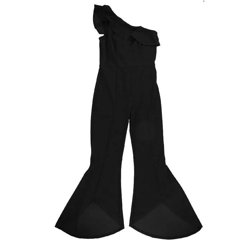 Bar Iii Womens One Shoulder Jumpsuit