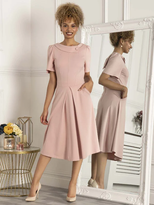 Jolie Moi Bay Peter Tea Dress, Light Pink