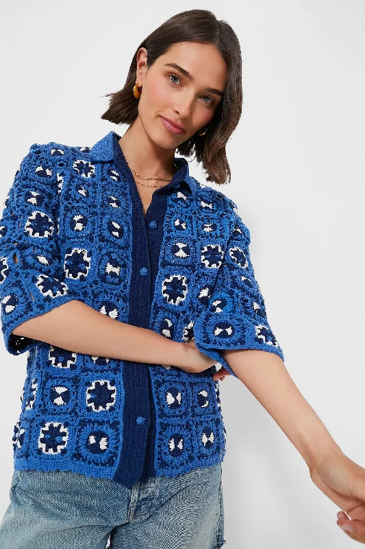 Blue Tiles Cardigan