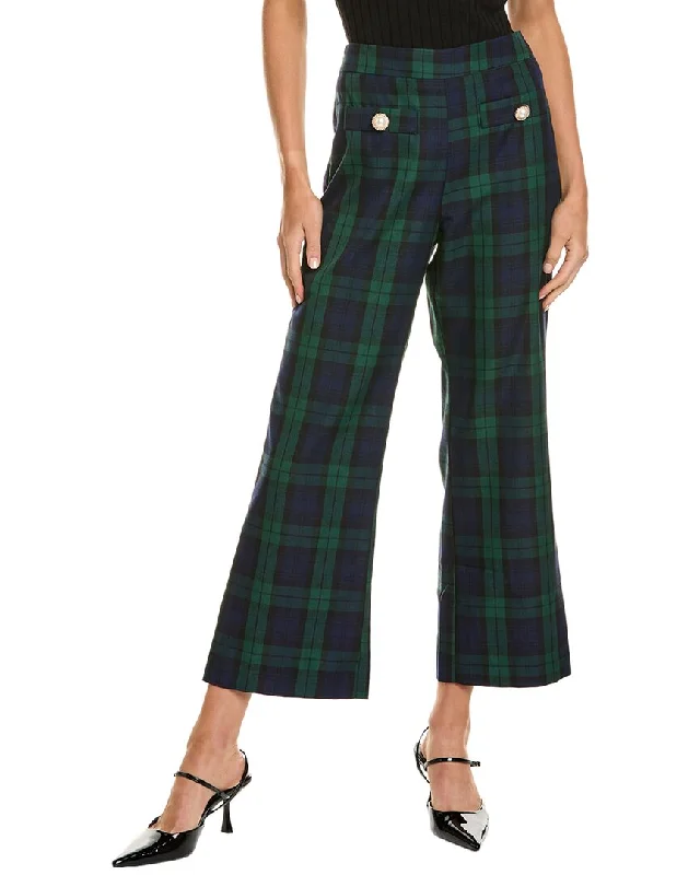 Alexia Admor Jayden Wide Leg Plaid Pant