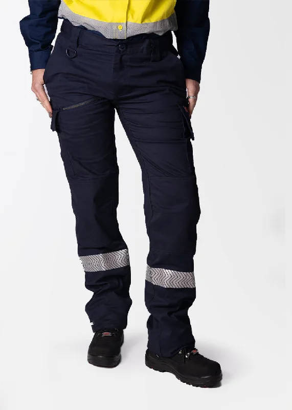 Alison ladies hi vis work cargo pants