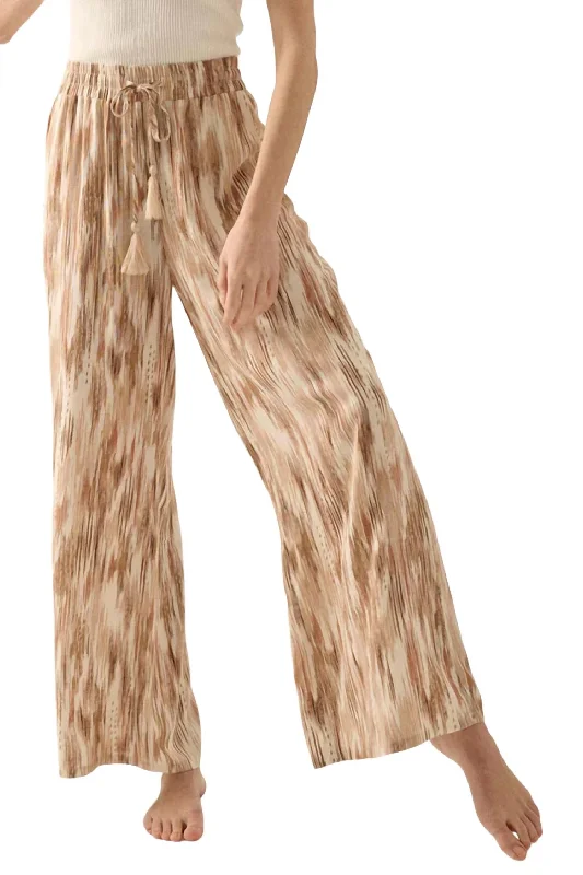 Lido Wide Leg Pants In Sand