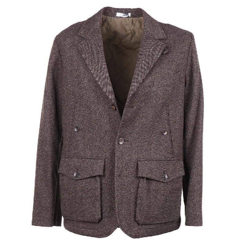 Boglioli Wool Outer Blazer with Quilted Lining