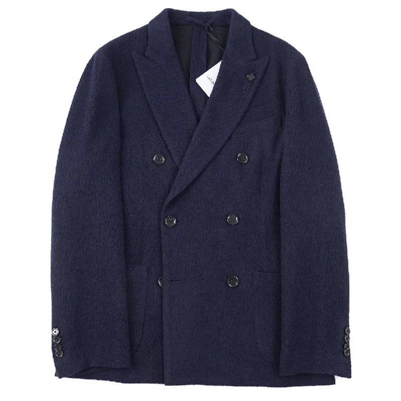 Lardini Knit Wool and Cashmere Blazer