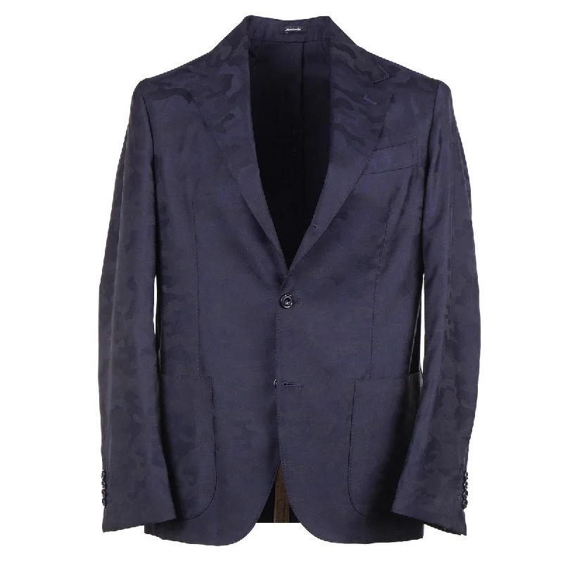 Sartorio Camo Patterned Wool Blazer